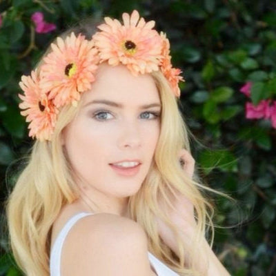 Orange Daisy Crown