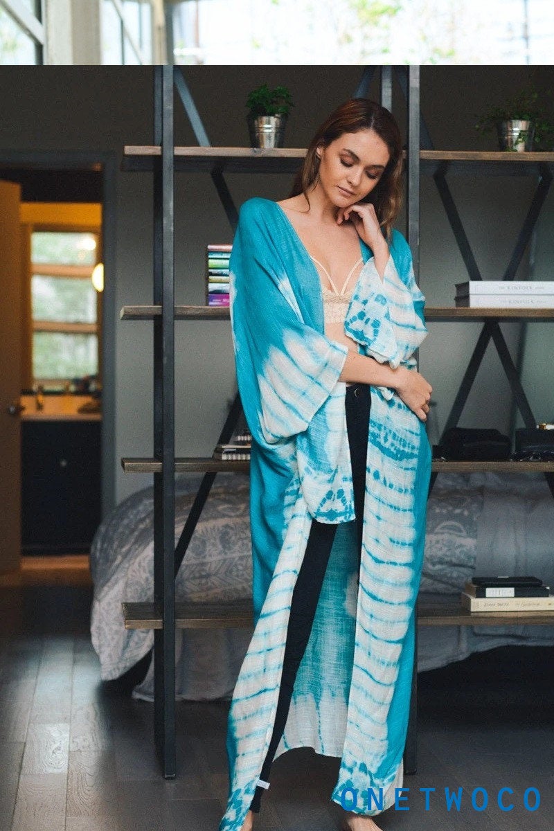 Black Tie Dye Kimono Jacket,Beach cover up,Bohemian,festival,Oversized,Boho style,cardigan ,Summer Dress,Boho