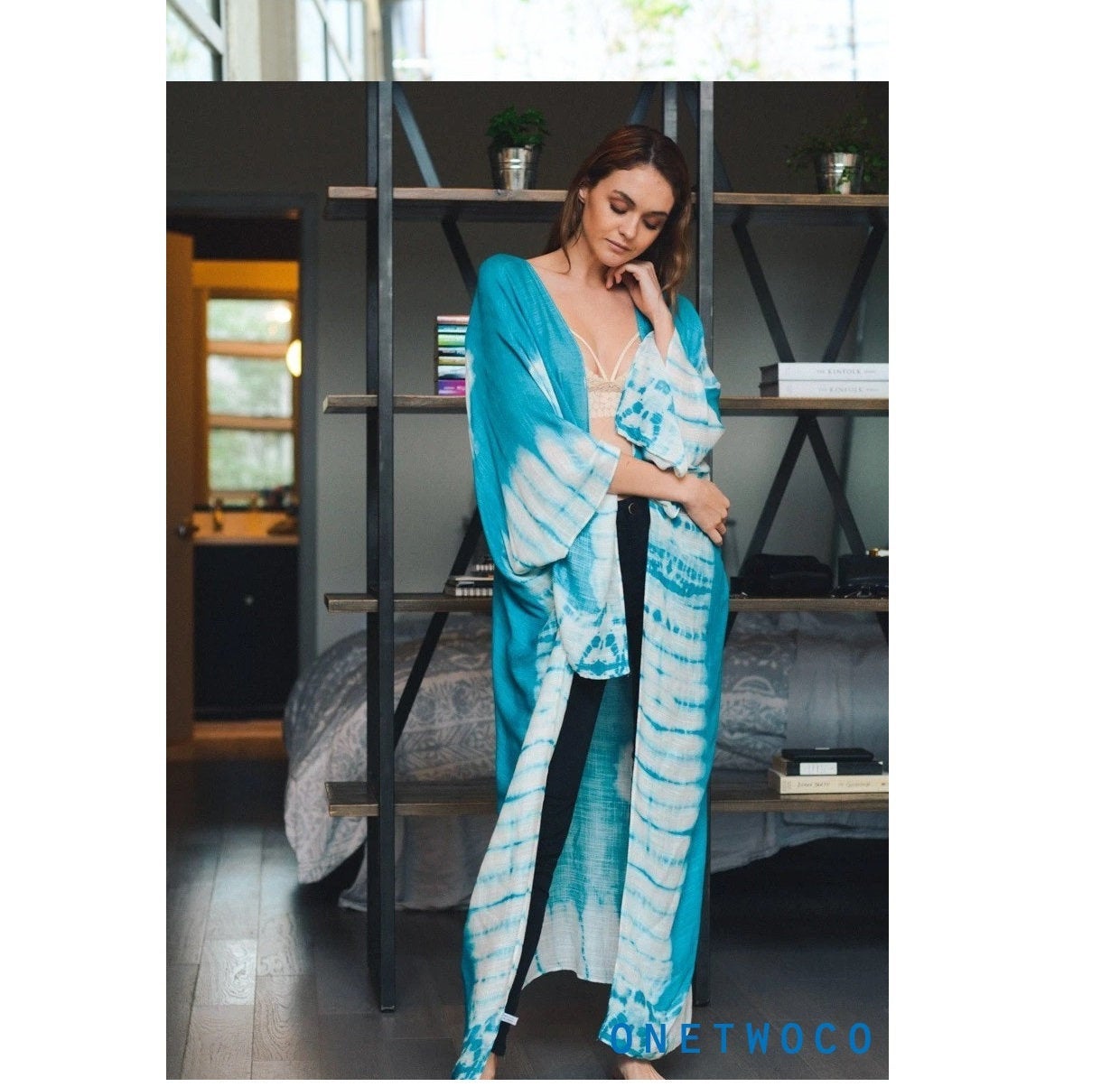Black Tie Dye Kimono Jacket,Beach cover up,Bohemian,festival,Oversized,Boho style,cardigan ,Summer Dress,Boho