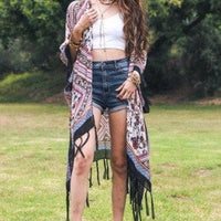 Bohemian Kimono Jacket,Beach cover up,Bohemian,festival,Oversized,Boho style,cardigan ,Summer Dress,Boho