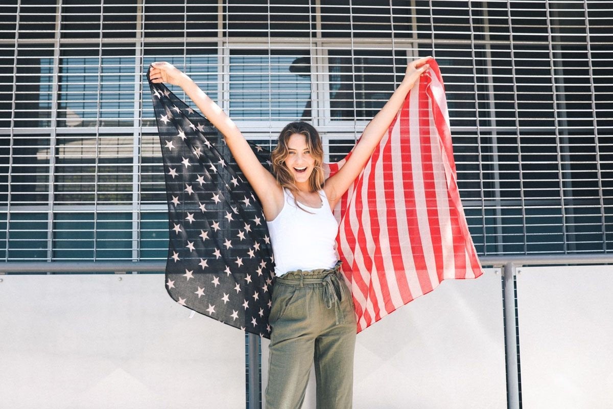 American Flag Scarf