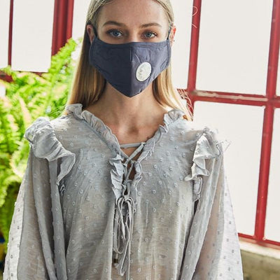 gray face mask with filter and nose wire, men women face mask, Adult Face Masks