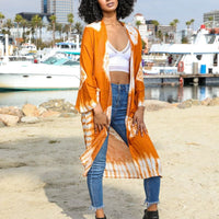 Mustard Tie Dye Kimono Jacket,Beach cover up,Bohemian,festival,Oversized,Boho style,cardigan ,Summer Dress,Boho
