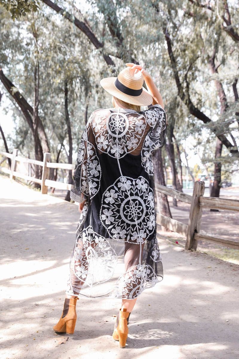 Ivory Lace Kimono