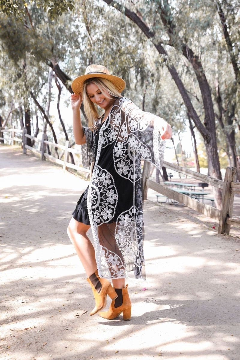 Ivory Lace Kimono