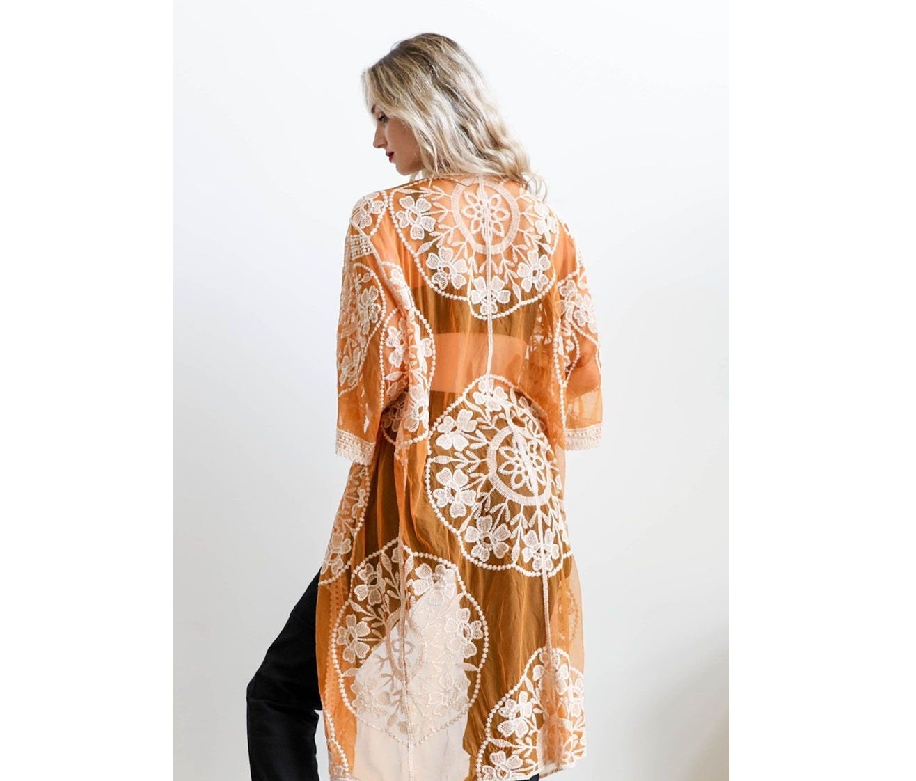 Ivory Lace Kimono