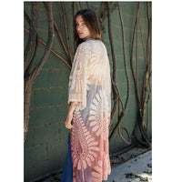 Ombre Sage Green Lace Kimono