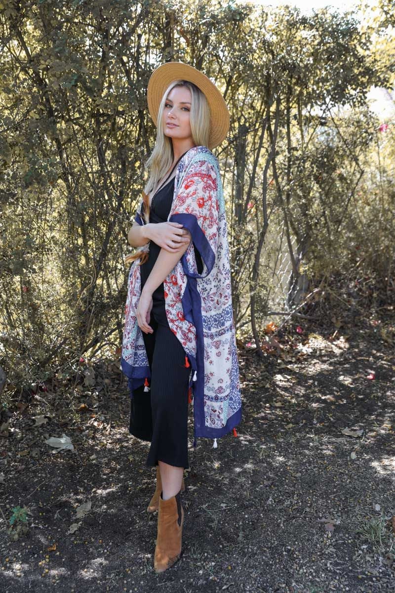 Paisley Kimono Jacket,Beach cover up,Bohemian,festival,Oversized,Boho style,cardigan ,Summer Dress,Boho