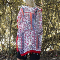 Paisley Kimono Jacket,Beach cover up,Bohemian,festival,Oversized,Boho style,cardigan ,Summer Dress,Boho