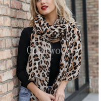 Leopard Scarf, Leopard Gift, Fashion Accessories, Leopard Print scarves, Great item, for Holiday Gift Free shipping
