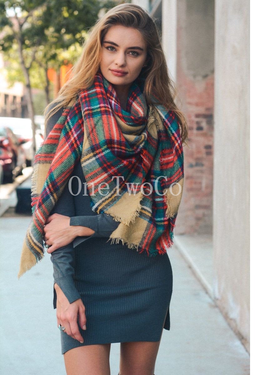 Blanket Scarf, Teenage Girl Gifts, College Student Gift, teacher gift, Gift under 20, cashmere feel scarf, christmas scarf,christmas gift,