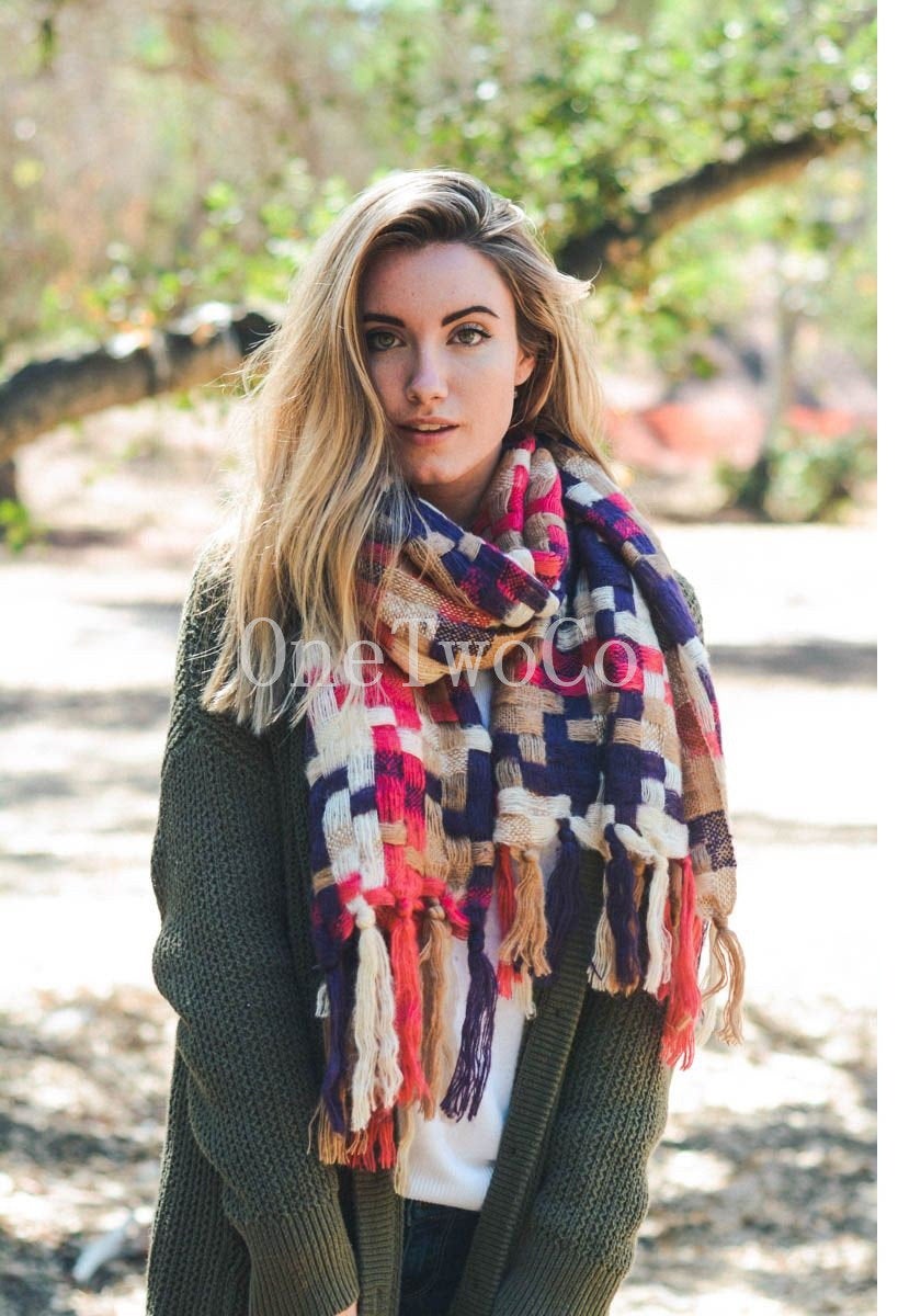 Winter Gifts, Chunky Scarf, Knitted Scarf, Christmas Gifts, Stocking Stuffers for Women, unique Christmas gift