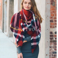 Plaid Blanket Scarf, Bridesmaid Gift, Tartan Plaid Scarf, Tartan Scarf, Blanket Scarf, Oversized Scarf, Oversized Blanket Scarf, Plaid Scarf