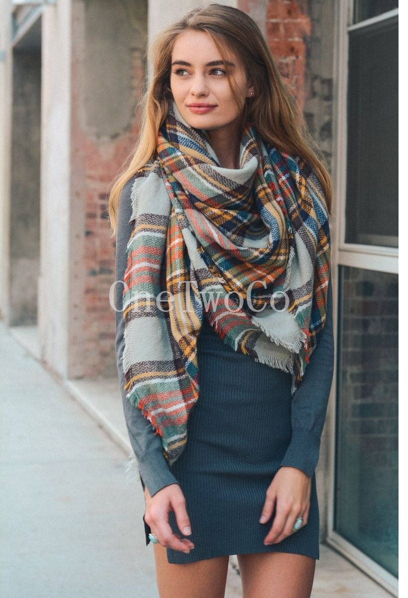 Plaid Blanket Scarf, Bridesmaid Gift, Tartan Plaid Scarf, Tartan Scarf, Blanket Scarf, Oversized Scarf, Oversized Blanket Scarf, Plaid Scarf