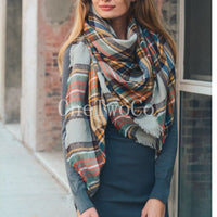 Plaid Blanket Scarf, Bridesmaid Gift, Tartan Plaid Scarf, Tartan Scarf, Blanket Scarf, Oversized Scarf, Oversized Blanket Scarf, Plaid Scarf