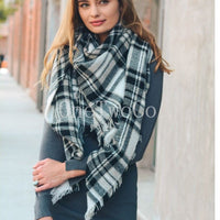 Plaid Blanket Scarf, Bridesmaid Gift, Tartan Plaid Scarf, Tartan Scarf, Blanket Scarf, Oversized Scarf, Oversized Blanket Scarf, Plaid Scarf