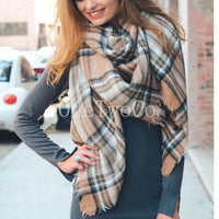 secret santa gift for women, gifts for her under 20, Plaid Blanket Scarf, Bridesmaid Gift, Tartan Plaid Scarf, Tartan Scarf, Blanket Scarf