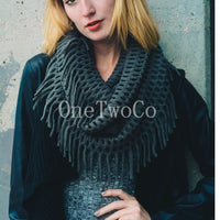 Ivory Infinity Scarf, Knit Scarves, Best Friend Gift,Gifts Under 30,Teen Gifts,for Christmas,Teenage Girl Gifts,College Student Gift