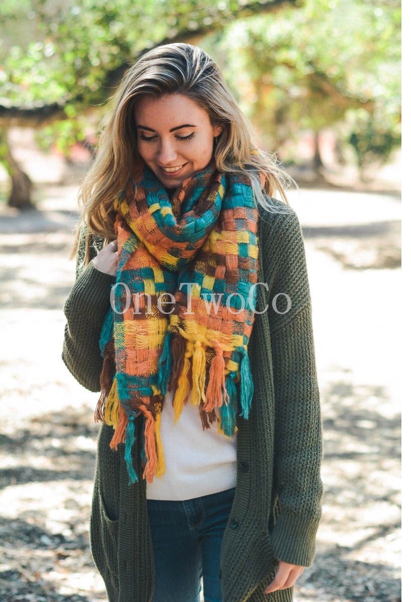 Winter Gifts, Chunky Scarf, Knitted Scarf, Christmas Gifts, Stocking Stuffers for Women, unique Christmas gift