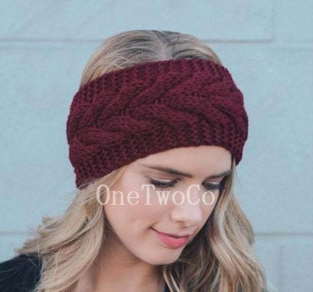 grey cable knit winter headband, cable knit gifts, gift for teacher, gift for mom, fall accessories, gift for teen, gifts under 20
