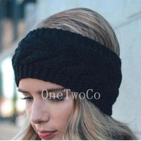 grey cable knit winter headband, cable knit gifts, gift for teacher, gift for mom, fall accessories, gift for teen, gifts under 20