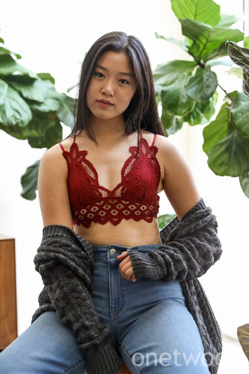 Lace Bralette, for women, lace bra, Crochet Lace Longline Bralette, Gift For Her, Gift For Birthday, valentines day gifts, for girlfriend