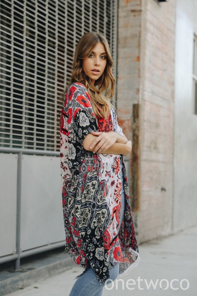 Kimono, Kimono Wrap, Beach cover up,Bohemian,festival,Oversized,Boho style,cardigan ,Summer Dress,Boho