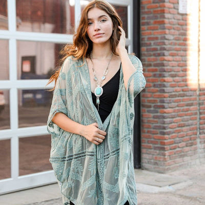 Green Lace Kimono, Best Friend Gift, Gift For Her, Gift For Birthday, Gift For Women, gift for bridesmaid