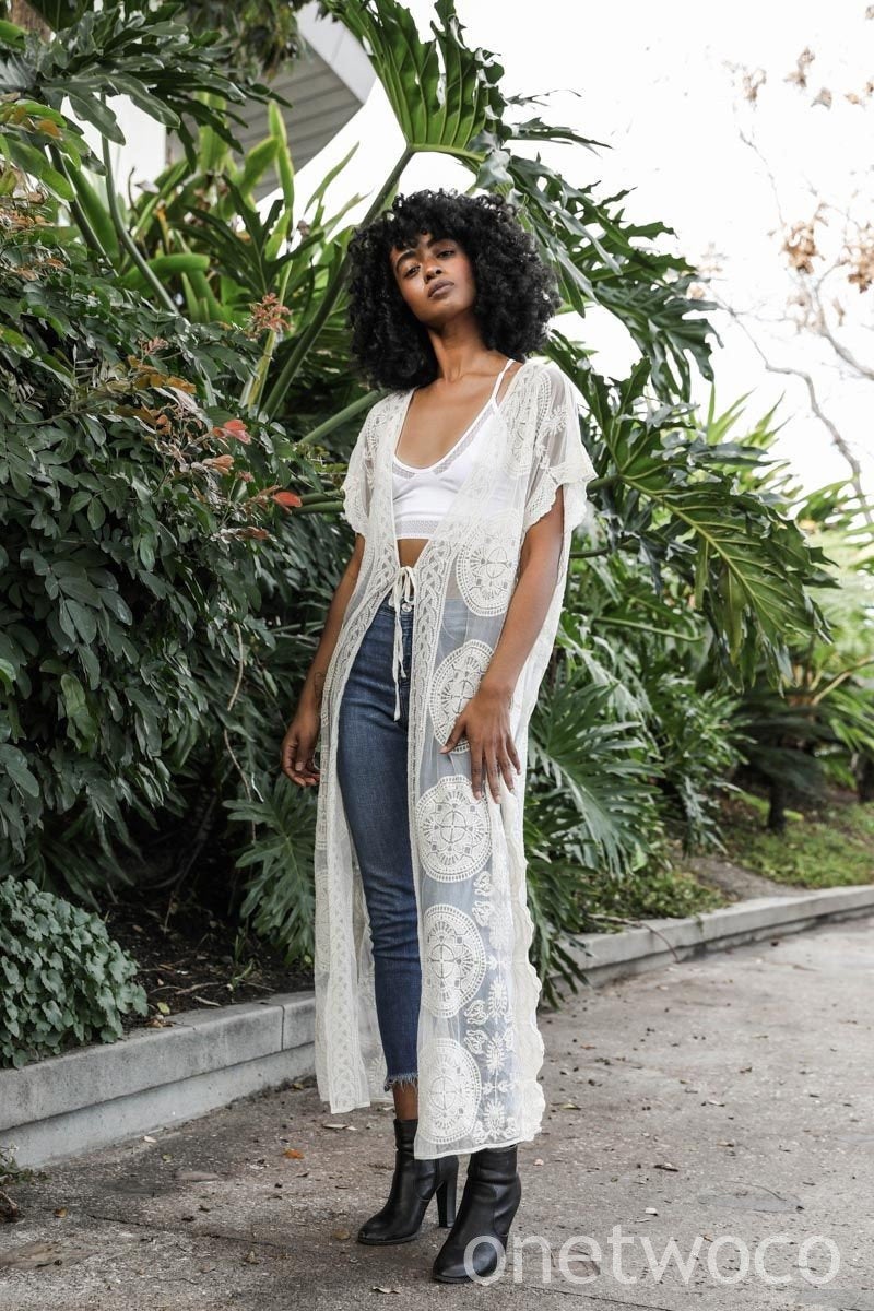 Lace Kimono Duster, Kimono Wrap, Best Friend Gift, Gift For Her, Gift For Birthday, Gift For Women, valentines day gifts, girlfriends gift