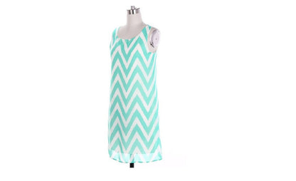 Chevron Blouse Dress
