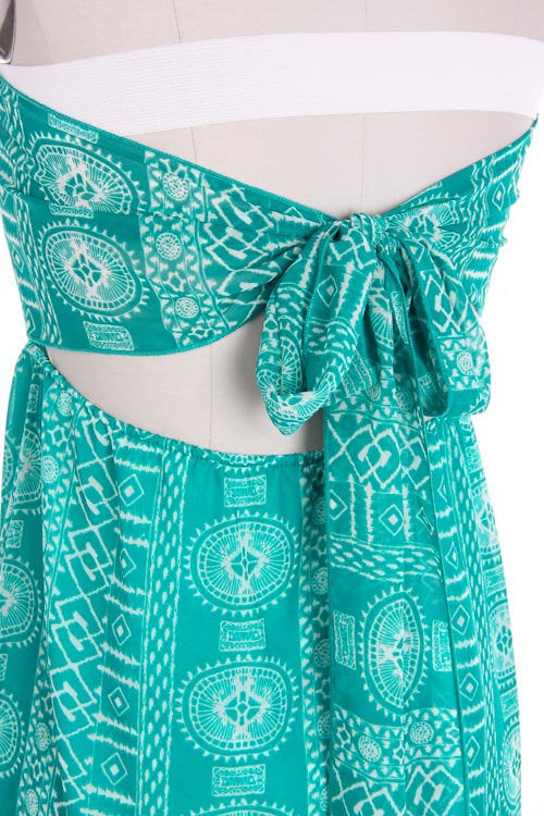 Open Back Maxi Dress with Bow