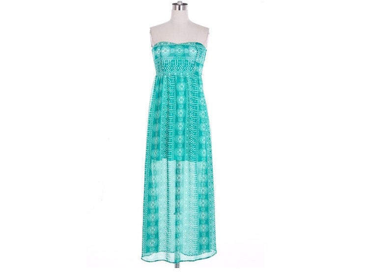 Open Back Maxi Dress with Bow