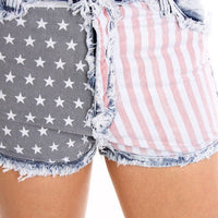 American flag shorts women, summer shorts women, Womens Clothing, Maxi Pants, Pants Women, Summer Pants,