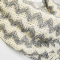 Ivory Knit Scarf, Winter Gifts, Chunky Scarf, Knitted loop Scarf, for him, for men, unique Christmas gift