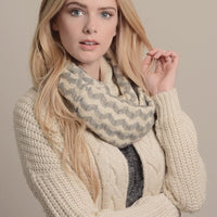 Ivory Knit Scarf, Winter Gifts, Chunky Scarf, Knitted loop Scarf, for him, for men, unique Christmas gift