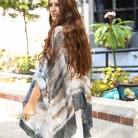 Dip Dye Kimono, Jacket Kimono, Beach cover up, Bohemian, festival, Summer Dress