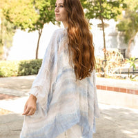 Dip Dye Kimono, Jacket Kimono, Beach cover up, Bohemian, festival, Summer Dress