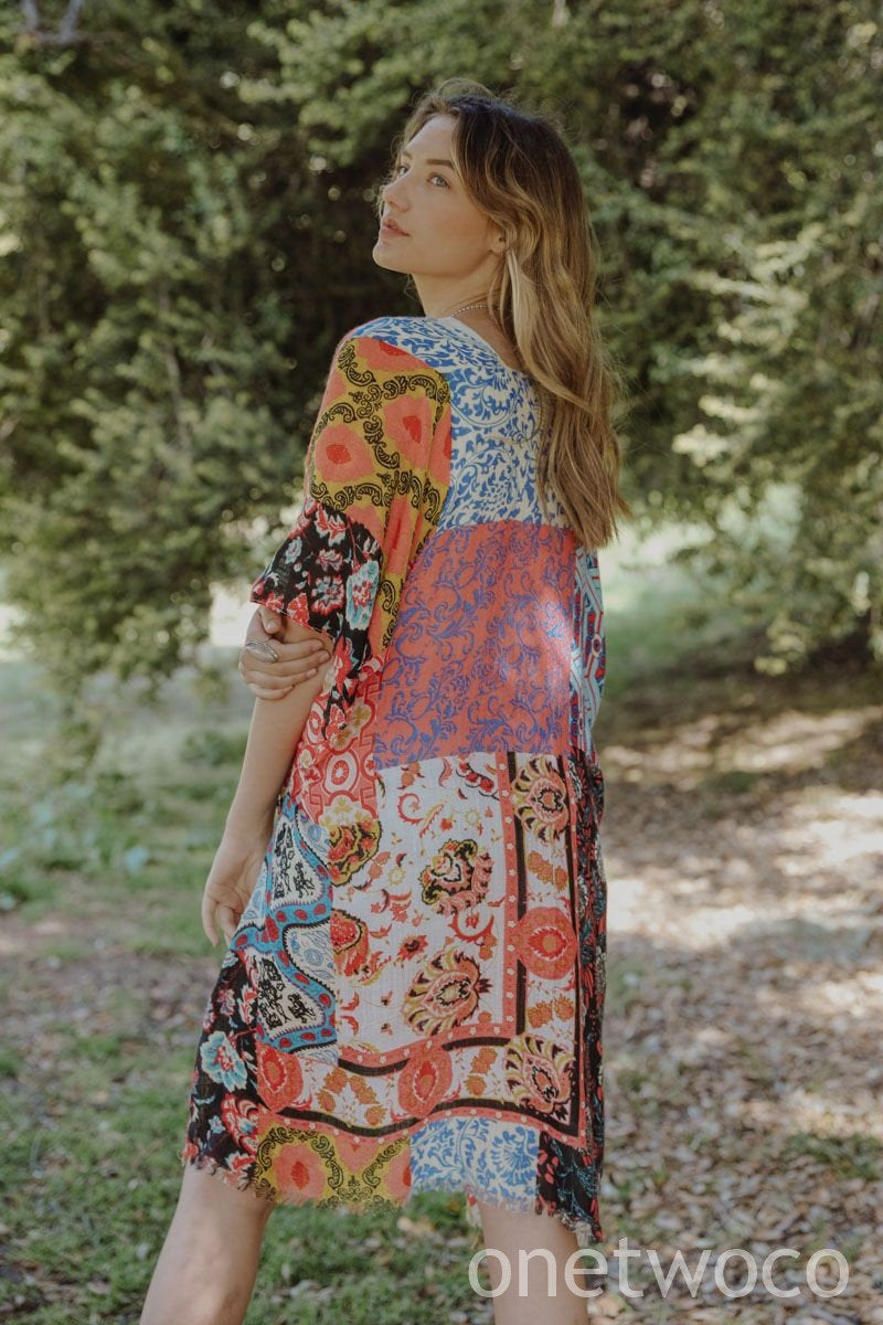 Boho Kimono, Kimono Wrap, Beach cover up,Bohemian,festival,Oversized,Boho style,cardigan ,Summer Dress,Boho