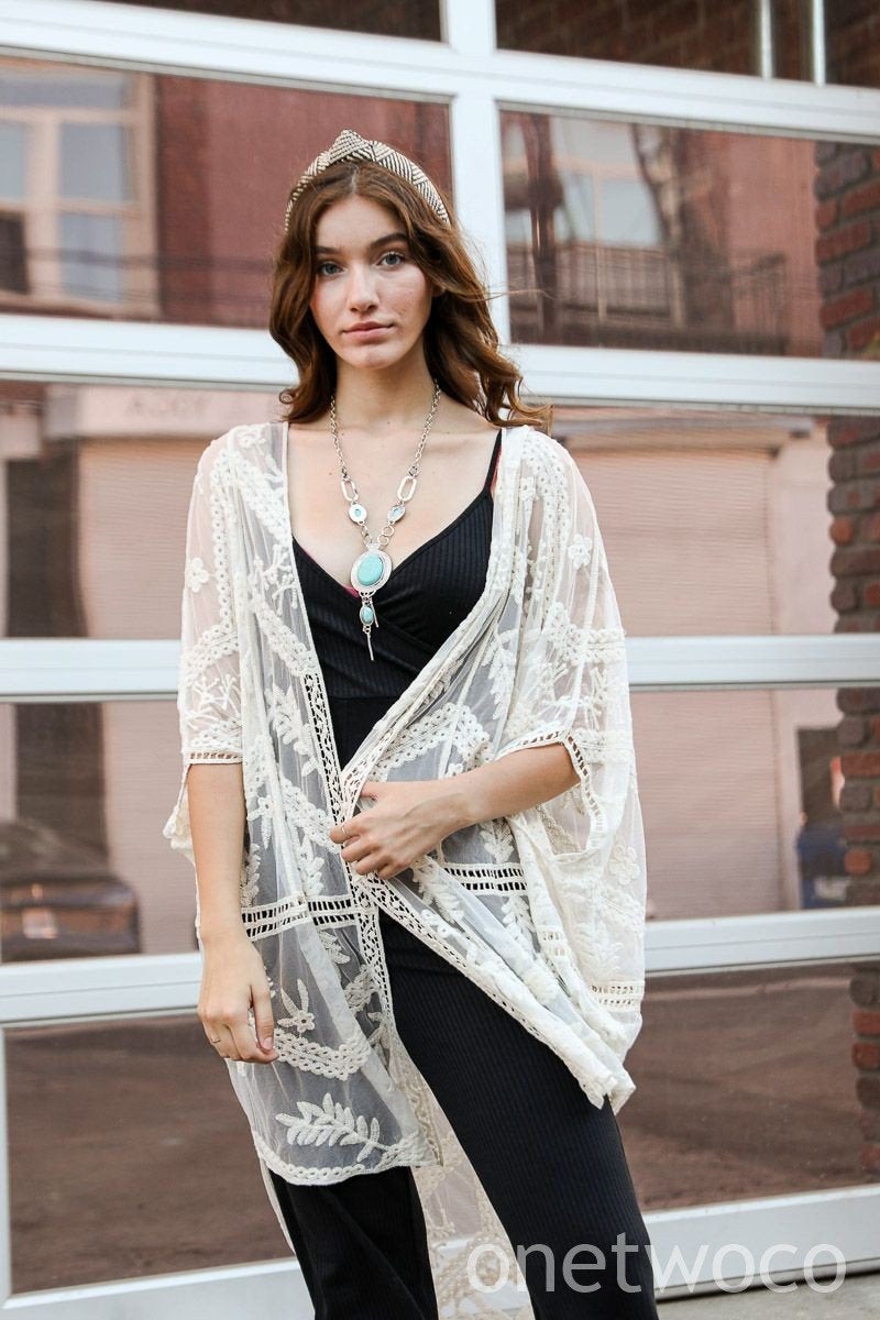 Dusty Pink Lace Kimono, Kimono Duster, Kimono Wrap, Beach cover up,Bohemian,festival,Oversized,Boho style,cardigan ,Summer Dress,Boho