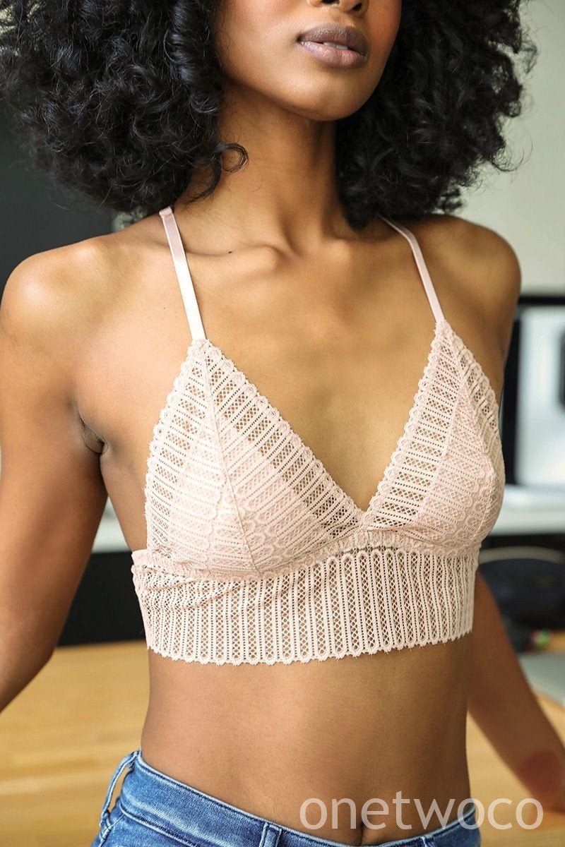 ivory Bralette, Lace Boho Racerback Bralette, lace bra, lacy bralette, bridesmaid gift, sexy bralette, sexy lingerie, lace lingerie