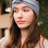 Light Blue headband, Twist Headband,Yoga Headband,Fitness Headband, Nurse headband, Wide headband, Solid Color Headband, Football Headband