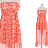 Coral Red Dresses, open back maxi dress, womens dress, dress, women casual dress,Sleeveless Dress, Long Dress, racerback dress, tank dress,