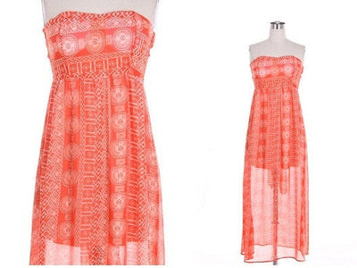 Coral Red Dresses, open back maxi dress, womens dress, dress, women casual dress,Sleeveless Dress, Long Dress, racerback dress, tank dress,