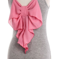 Maxi Dress, Pink Bow Long dress, Friendship Gift, Birthday Gift,Gifts For Women, Gifts for Her, Gifts for Girlfriend, love gifts, cute gifts