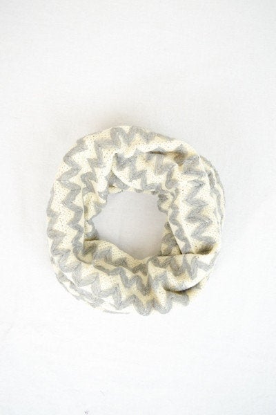 Ivory Knit Scarf, Winter Gifts, Chunky Scarf, Knitted loop Scarf, for him, for men, unique Christmas gift