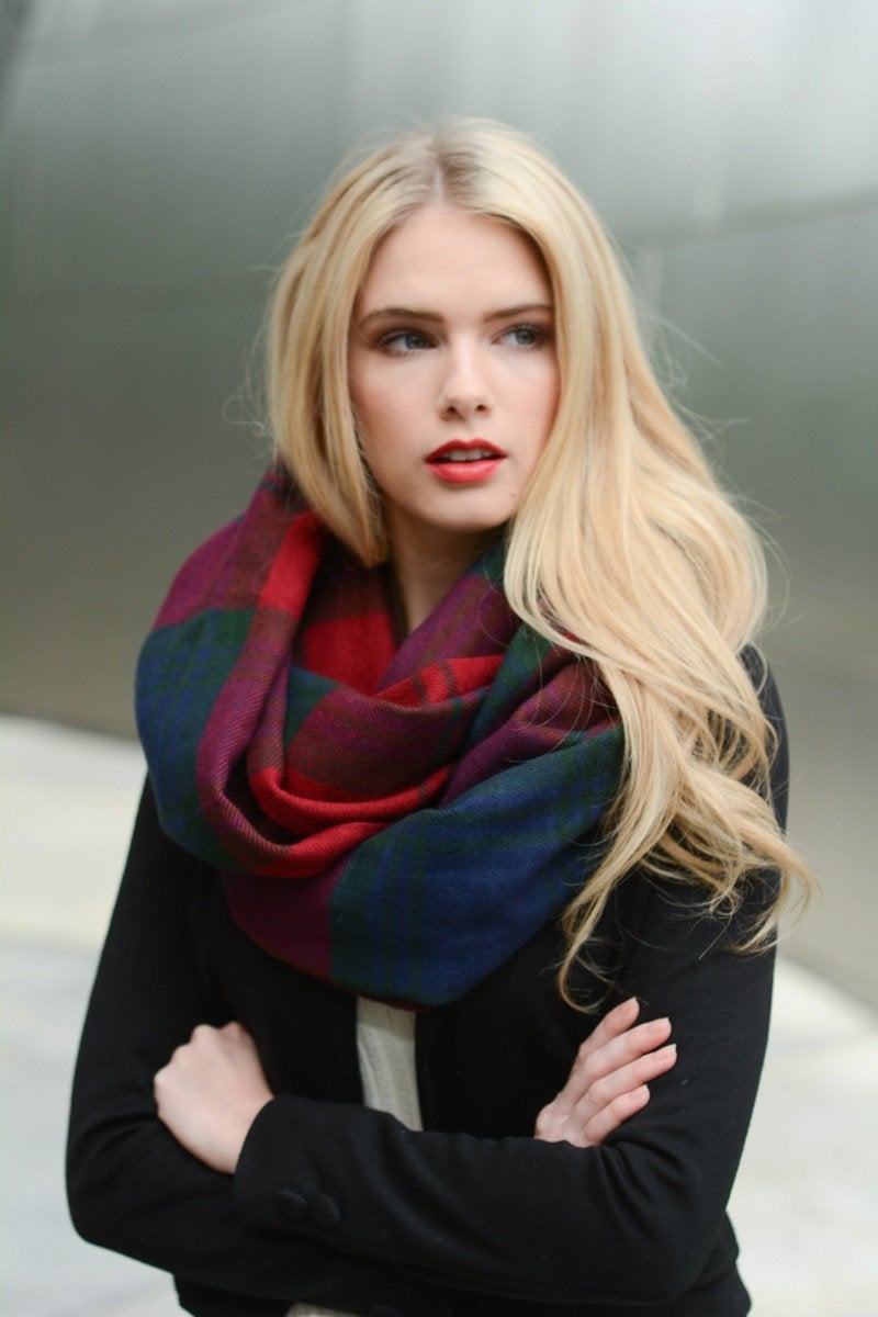 Blanket Infinity Scarf, Winter Gifts, Chunky Scarf, Thick Scarves, Mothers Day Gifts, Moms Gift, for Women, unique Christmas gift