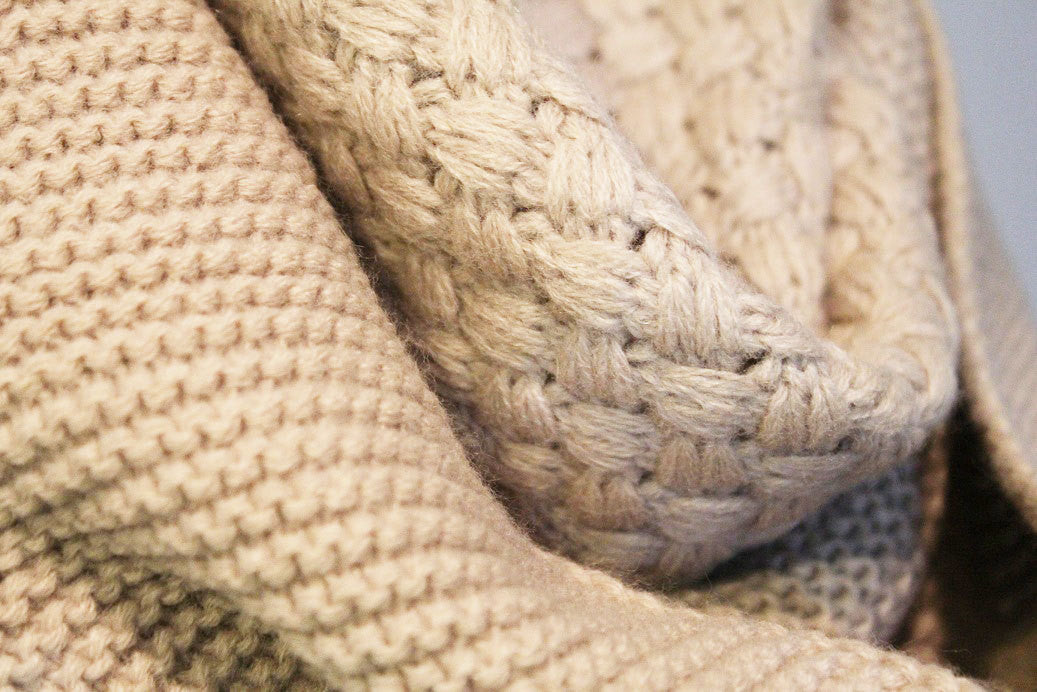 Gray Knitted Infinity Scarf - Bean Concept - Etsy