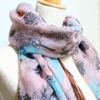 Pink Life of Tree Scarf - Bean Concept - Etsy