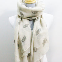 Light Beige Owl Scarf - Bean Concept - Etsy