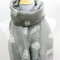 Gray Owl Scarf - Bean Concept - Etsy
